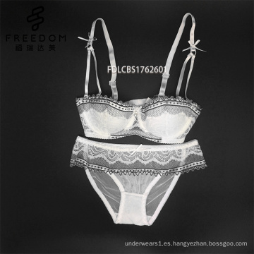 Personalizado bf hot sexy photo katrina kaif sexy xxx photo lace decorado demi cup sujetador y conjunto de bragas